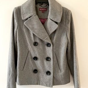 Gray pea coat